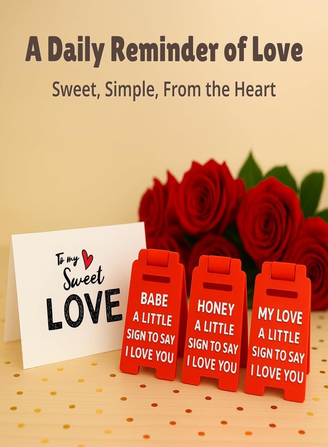 Fun-Plus I Love You Babe Mini Sign - A Thoughtful Gift - Sentimental Desk Decor with Card & Envelope - Birthday, Christmas or Everyday Appreciation Gift - Image 4